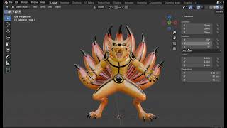 Nine Tail Fox 3D Model | FBX, OBJ, STL |