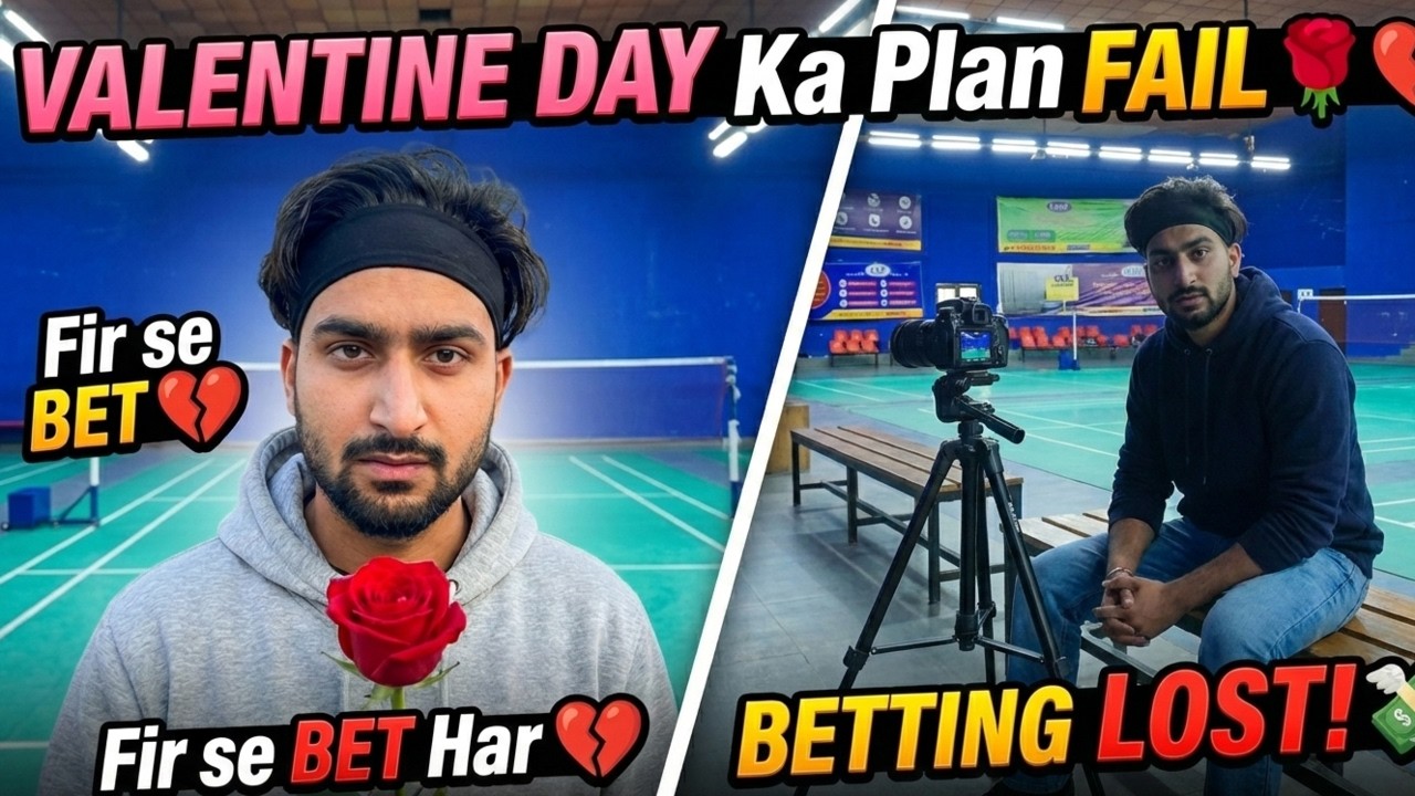 VALENTINE DAY Plan FAILED!💔| Fir se BET Har Gya😭| Creta ka Challan 💸 | Daily Vlog | Academy🏸 Vlog |