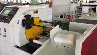 CW 1200SPG+OR drawstring bag making machine for overlap & perforation bag-on-roll without core