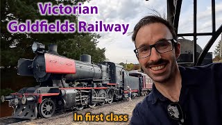 Victorian Goldfields Railway | Steam train in first class | Day trip from Melbourne