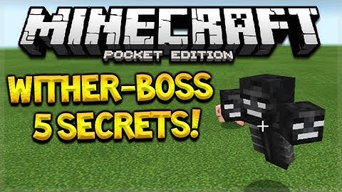 Minecraft Pocket Edition 0.16.0 - Wither-Boss Secrets You Might Not Know (Pocket Edition)