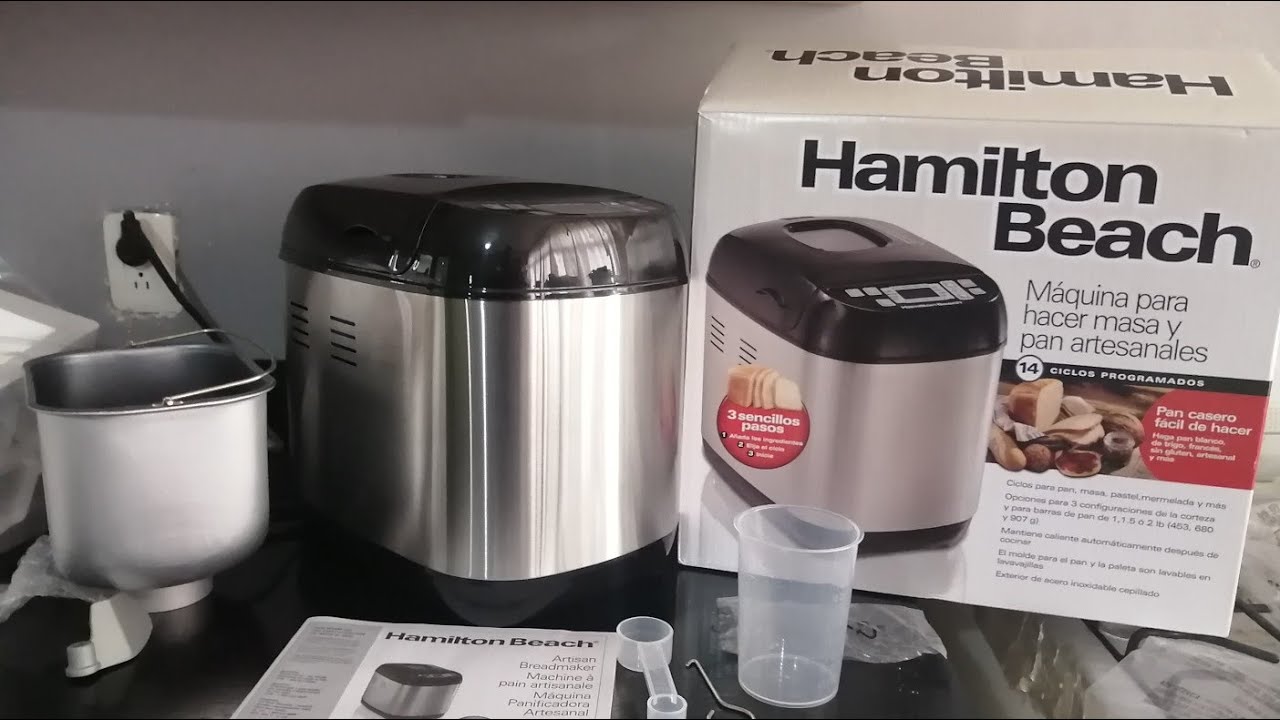 Unboxing de MÁQUINA AUTOMÁTICA para hacer PAN hamilton beach modelo 29885