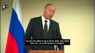 Poutine : Obama et Hollande ne sont pas citoyens syriens