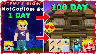 I Spent 100 DAYS || Skyblock Blockman Go