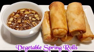 Vegetables Spring Rolls ( Using Air Fryer )