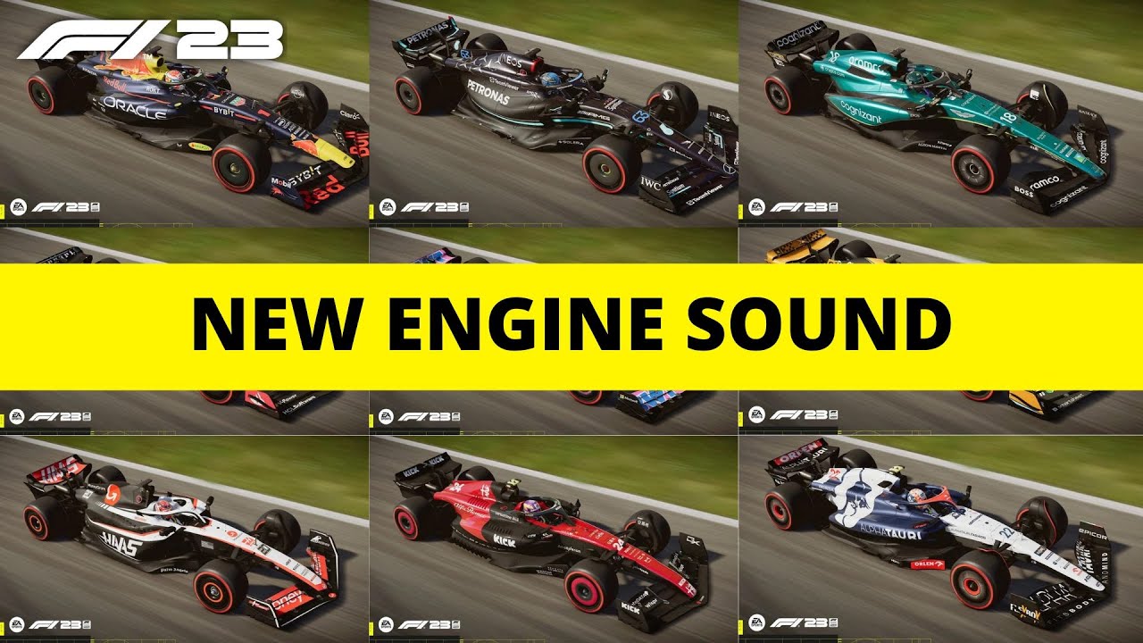 All New Car & Engine Sound F1 23 YouTube