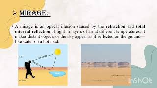 Physics art integrated project class 12.. total internal reflection ppt works