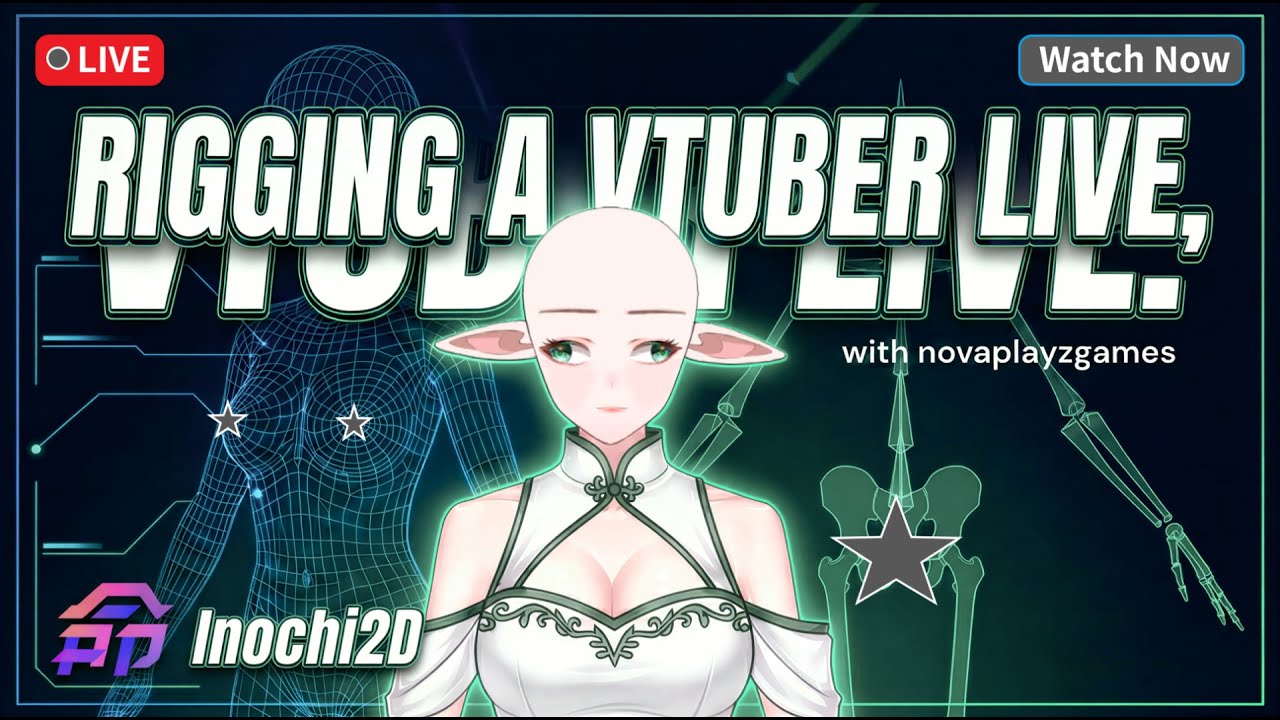 Rigging a Vtuber Live! (Inochi2D)