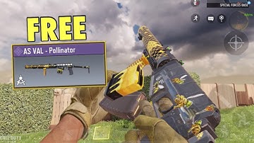 FREE AS VAL POLLINATOR GAMEPLAY + How to Unlock- CODM Season 8