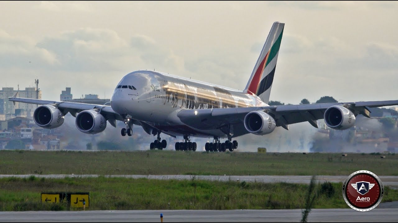 Voo Inaugural Emirates A380 – Primeiro pouso GRU.