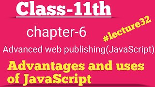 JavaScript advantages and Uses