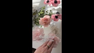 Why I stopped throwing away wafer flowers #bakingtips #cakedecorating #genius