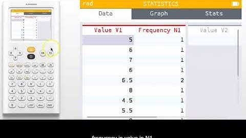 Numworks Quick Tip 4 One Variable Summary Statistics