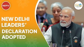 G20 Summit 2023 | G20 Declaration - Delhi Secures "100% Consensus", Including On Ukraine