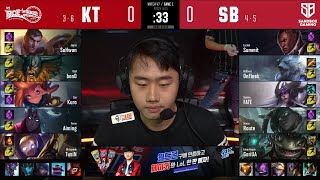 KT vs SB | W5D4 | Match 47 Game 1 | LCK Summer Split 2020 – S10 | kt Rolster vs SANDBOX Gaming