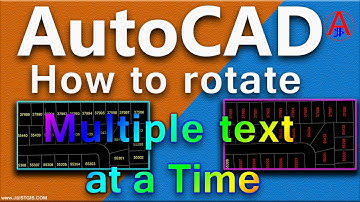 AutoCAD Tutorial - Rotate Multiple Text at a time all| AutoCAD Rotate all Text in AutoCAD|by JastGIS