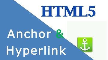 HTML5 2 Anchor tags & hyperlink HD 720p