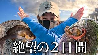 作家さん作　魚釣りしているテディベア I walked to the side of the fixed net where the tide flows