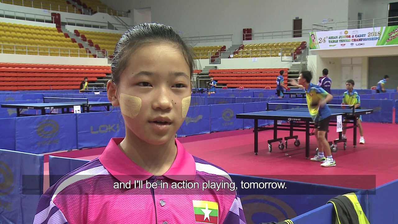 Myanmar national cadet table tennis team in training YouTube