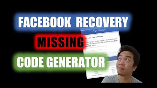 Facebook Recovery with MISSING Code Generator