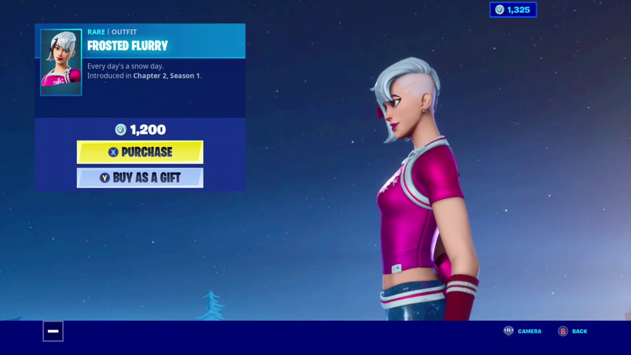 New Frosted Flurry Skin in Fortnite item Shop
