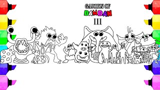 Garten Of Banban 3 New Coloring Pages / How to color All Monsters / Cartoon - On & On [NCS]