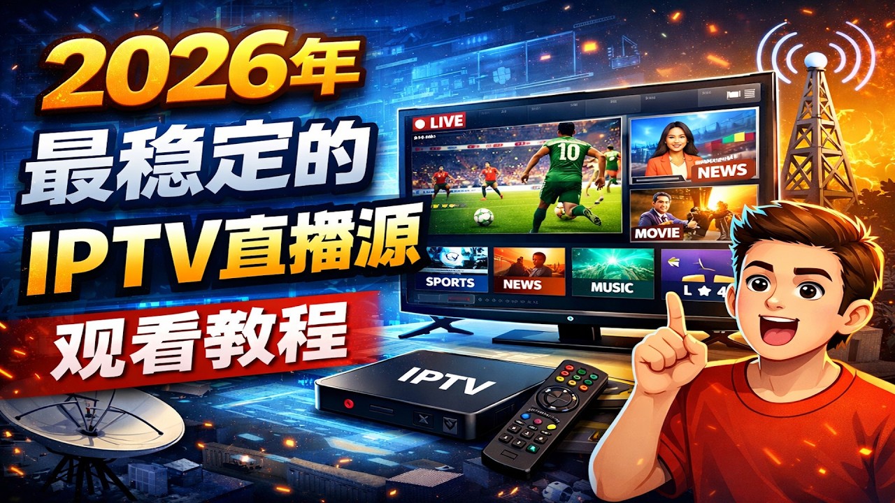2026年最稳定的IPTV直播源观看教程