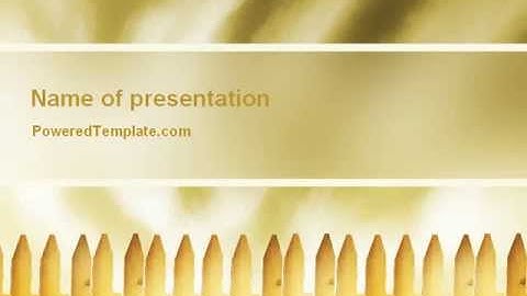 Fence PowerPoint Template by PoweredTemplate.com