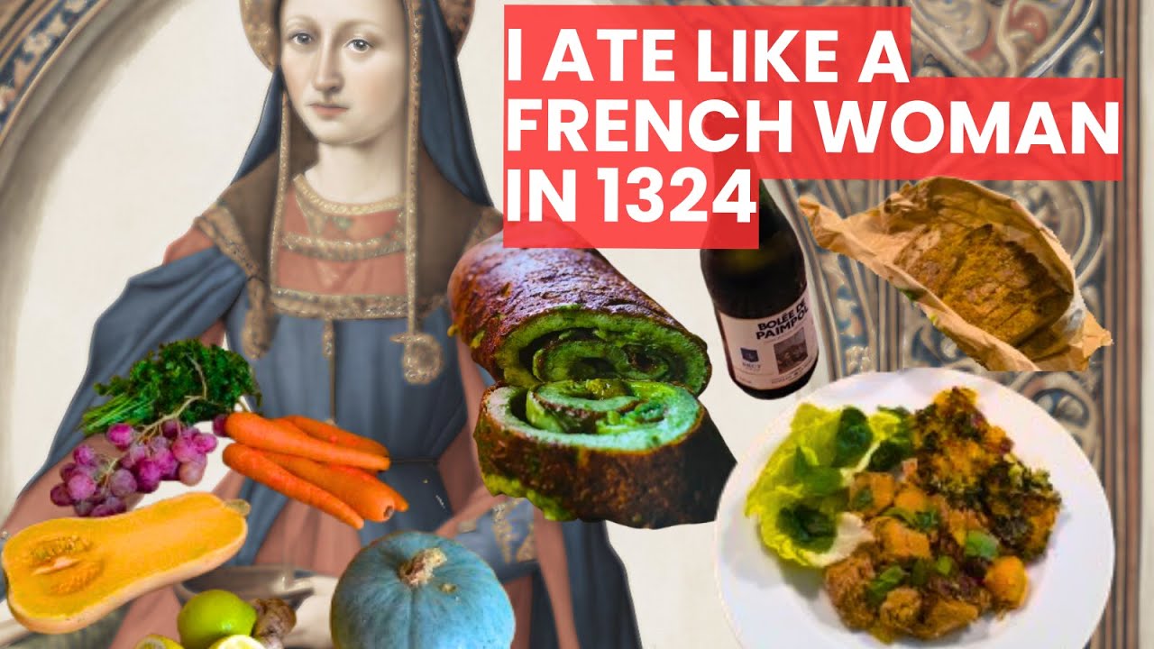 A day Eating like a MEDIEVAL FRENCH WOMAN | French DIET