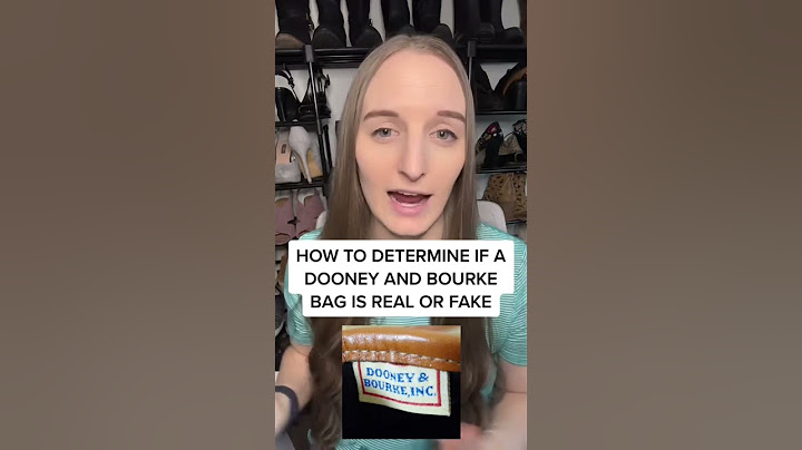how to determine if a dooney and bourke bag is real or fake