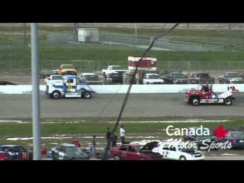 Big Rig Truck racing on the oval, heat 3, June 200...