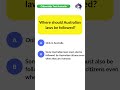 Guess the Answer - PART 12 | Australian Citizenship Test 2024 #shorts