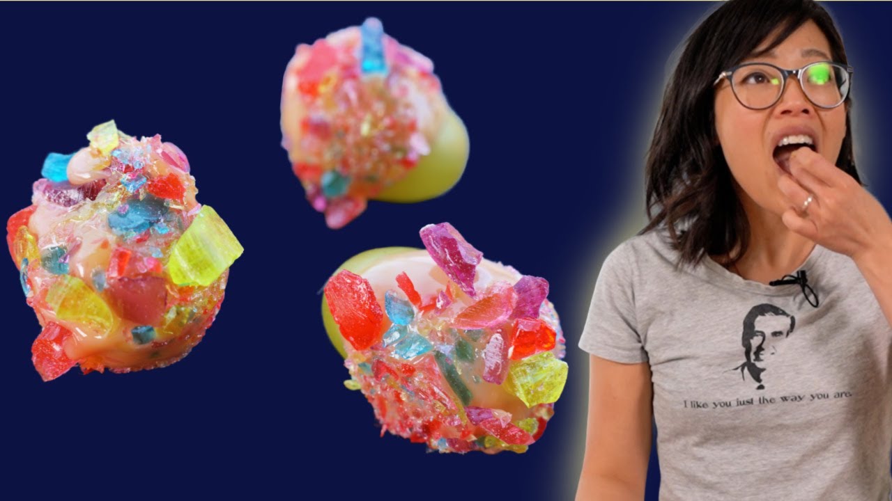 How to Make CRACK GRAPES -- Candy Geode Grapes | Cooking with my Kids | emmymade