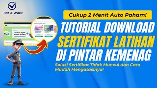 Cara Download Sertifikat Pelatihan Pintar Kemenag