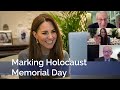 The Duchess of Cambridge marks Holocaust Memorial Day