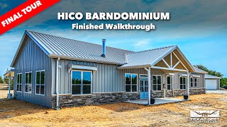 Hico Barndominium Home Tour BARNDO, SHOP HOUSE, SHOUSE, BARN HOME | Texas Best Construction