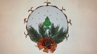 DIY Christmas Wreath ( Recycled/ made of cardboard)