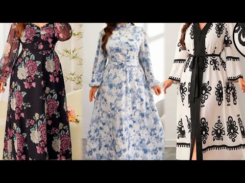 موديلات فساتين محجبات تركية 2025 دريسات تركية خروج راقية فساتين أنيقة للمحجبات بلمسة فخامة