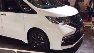 ホンダ 新型 ステップワゴン モデューロX HONDA NEW STEPWGN ModuloX 実車見てきたよ 東京オートサロン 2016 TAS2016