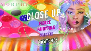 Morphe x Nyane l Fierce Fairytale Palette l CLOSE UP Swatches l NelleDoingThings!