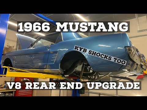 1966 MUSTANG V8 REAR END SWAP, KYB GAS-A-JUST SHOCKS, AND 05 GT WHEELS: 351w Swap Ep: 5