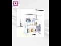 DBR Modular Kitchen Storage Rack Lift Basket Elevator Pull Down Two Tier Shelf Unit For Cabinet W...