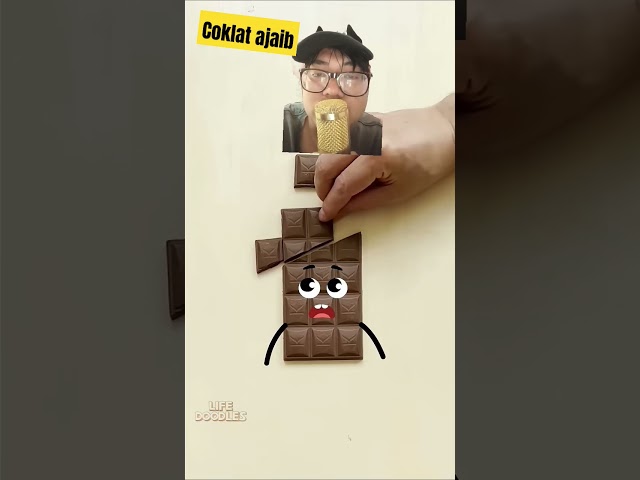 coklat ajaib guys #animation #funny #doodle #alphabetlore #stopmotion #chocolate #diy #challenge