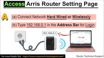 #1 Arris Wireless Router Setup - Access Arris Router Setting Page - Arris Access Point Setup