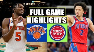 New York Knicks vs Detroit Pistons FULL GAME HIGHLIGHTS | March 25 | 2024 NBA Season