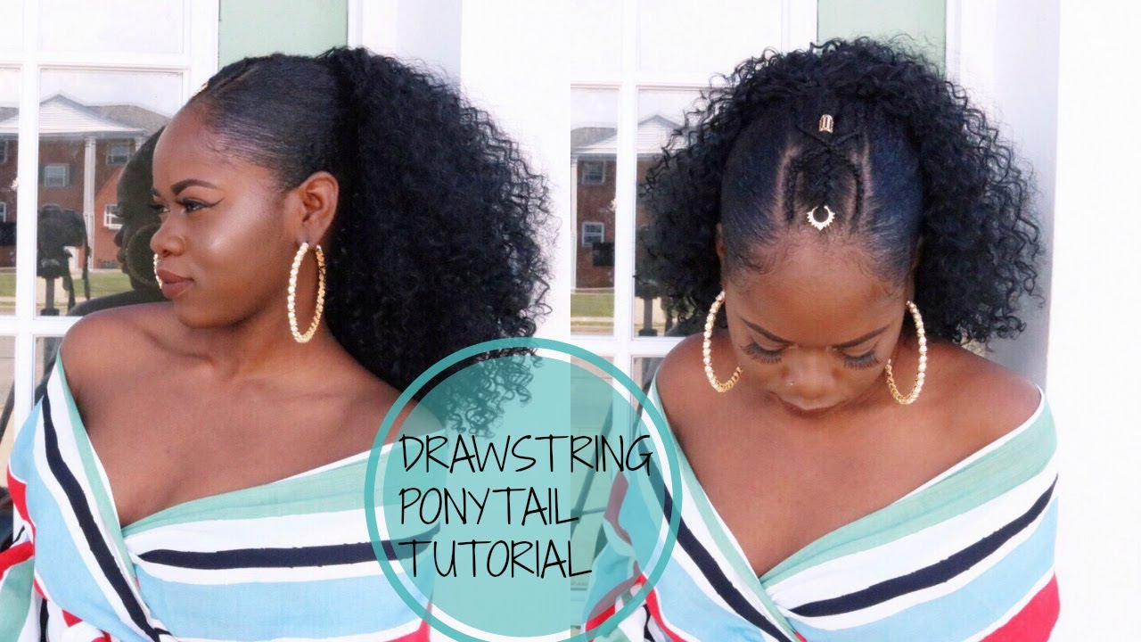 10 DRAWSTRING PONYTAIL SLAY !! YouTube