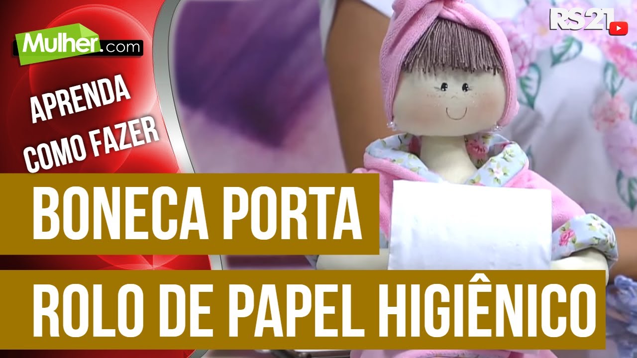 Boneca porta rolo de papel higiênico por Vivi Prado - 02/12/2015 - Mulher.com - P2/2  @RedeSeculo21