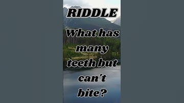 What has many teeth but can