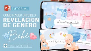 💗💙👶 How to make a GENDER REVEAL VIDEO of the BABY - GENDER REVEAL (FREE EDITABLE) screenshot 5