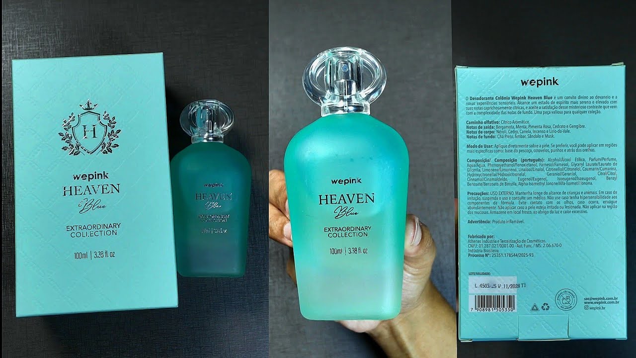 PRIMEIRAS IMPRESSÕES DO PERFUME HEAVEN BLUE DA WEPINK